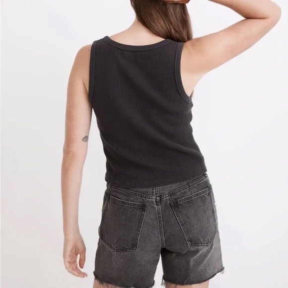 Madewell | Waffle Knit Scoop Crop Tank - Picture 6 of 6